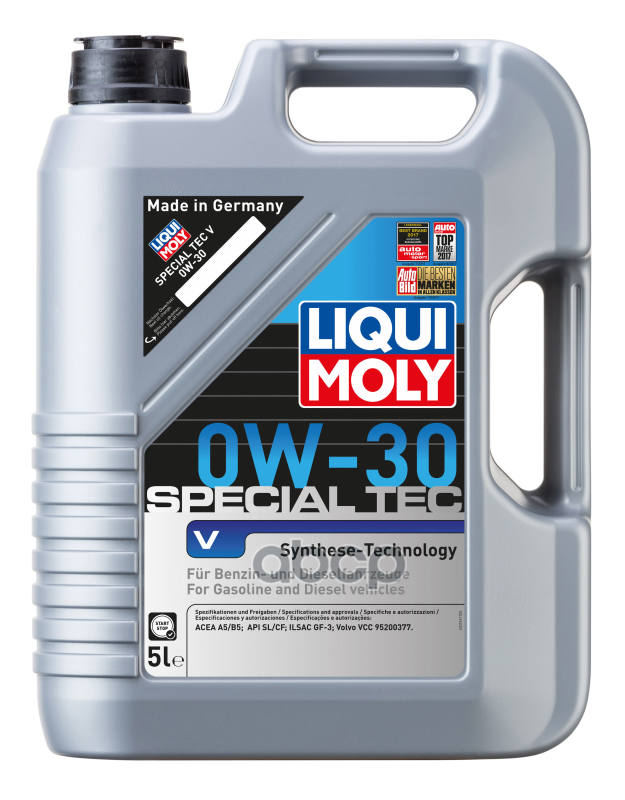 LIQUI MOLY Масло моторное синтетическое НС-Special Tec V 0W-30 CF/SL A5/B5 5л 2853
