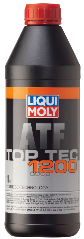 Масло трансмиссионное синтетическое для АКПП Top НС- Tec ATF 1200 1л (7502) 3681 LIQUI MOLY арт. 3681
