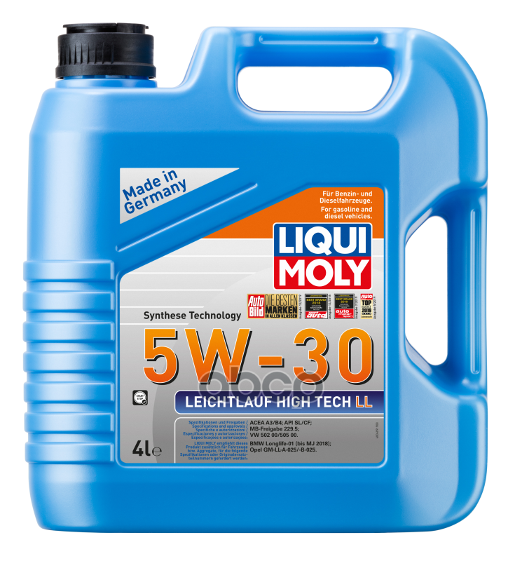 Liqui moly Масло Мотор Leichtlauf High Tech Ll 5W-30  (4 Л.)