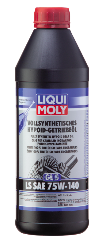 Масло трансмиссионное синтетическое Vollsynth Hypoid-Getrieb LS 75W-140 GL-5 1л (8038) 4421 LIQUI MOLY арт. 4421