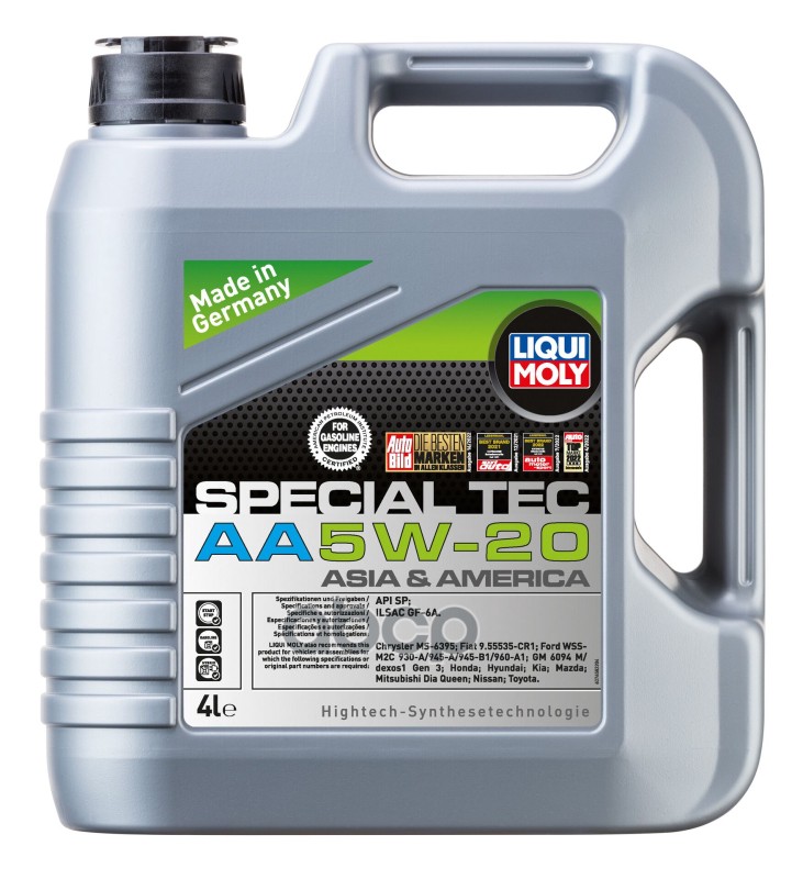 LIQUI MOLY Масло Моторное Синтетическое Нс-Special Tec Aa 5W-20 Sp Gf-6A 4Л (7658) 7621