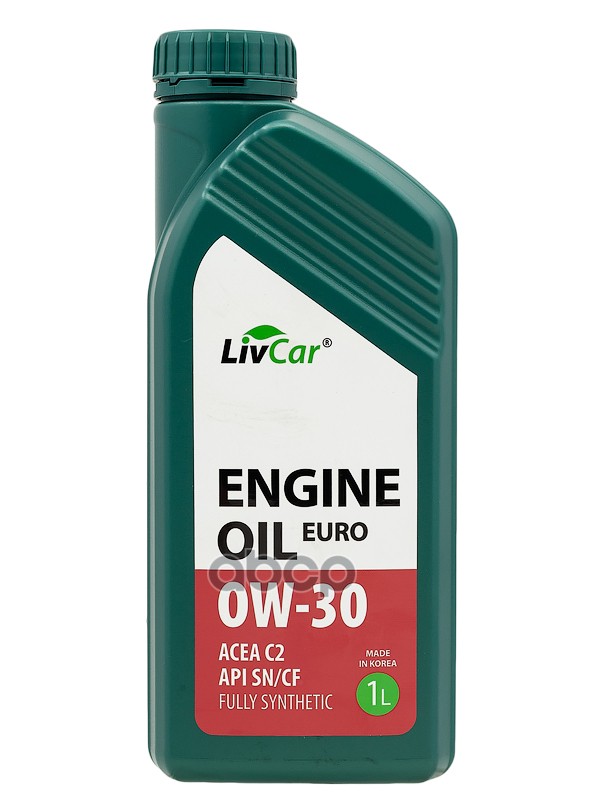 LivCar Масло моторное  0W-30  LivCar Engine Oil EURO ACEA C2 API SN/CF (1л)