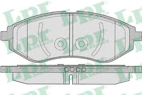 Комплект тормозных колодок 05P1080 Lpr арт. 05P1080