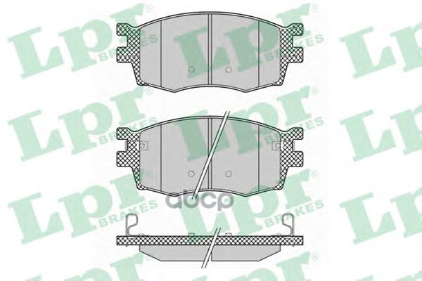 Комплект тормозных колодок 05P1345 Lpr арт. 05P1345