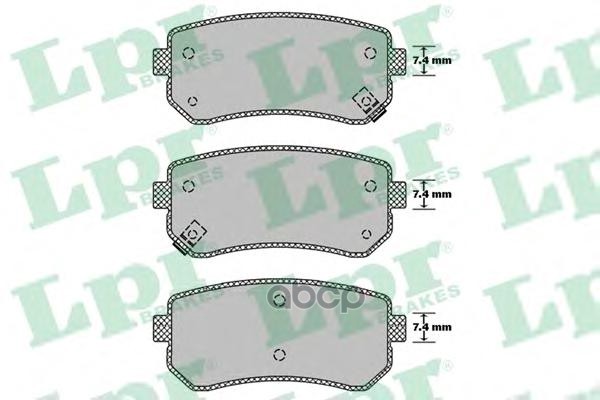 Колодки тормозные дисковые Lpr арт. 05P1411