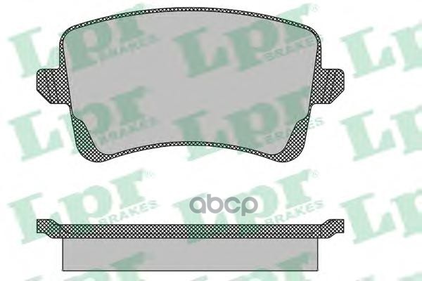 Комплект тормозных колодок 05P1489 Lpr арт. 05P1489