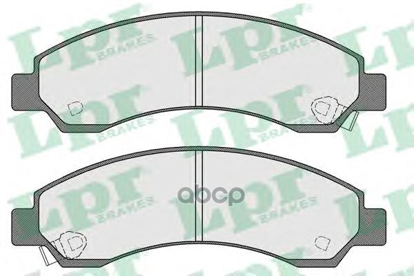 Колодки тормозные дисковые Lpr арт. 05P1568