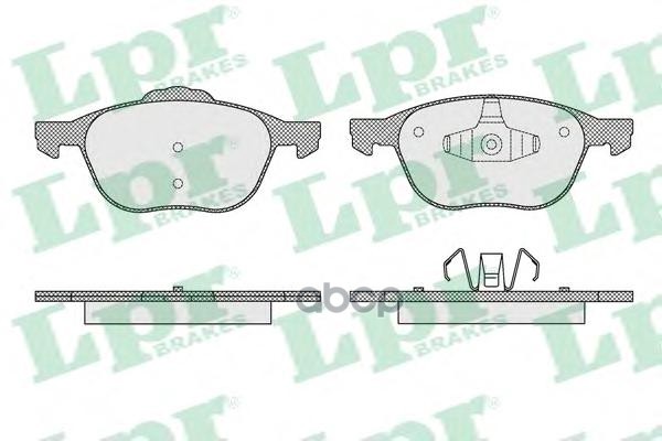 Комплект тормозных колодок 05P1627 Lpr арт. 05P1627
