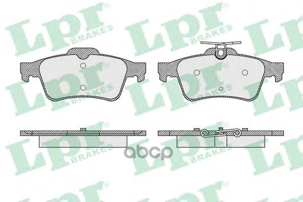 Комплект тормозных колодок 05P1637 Lpr арт. 05P1637