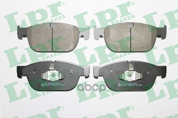 Колодки тормозные дисковые 05P2004 Lpr арт. 05P2004