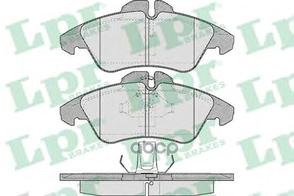 Комплект тормозных колодок 05P608 Lpr арт. 05P608