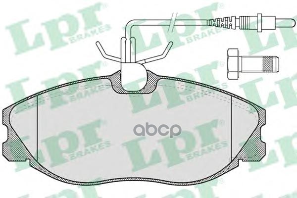Колодки тормозные дисковые Lpr арт. 05P620