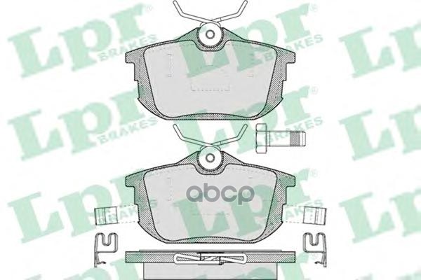 Комплект тормозных колодок 05P621 Lpr арт. 05P621