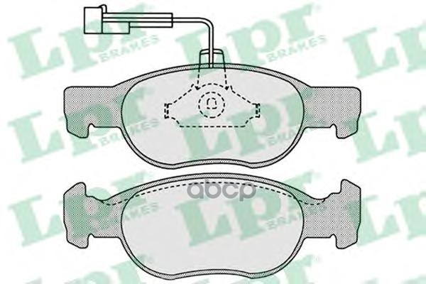 Колодки торм. дисковые Lpr арт. 05p652