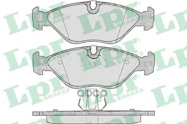 Колодки тормозные дисковые Lpr арт. 05P656