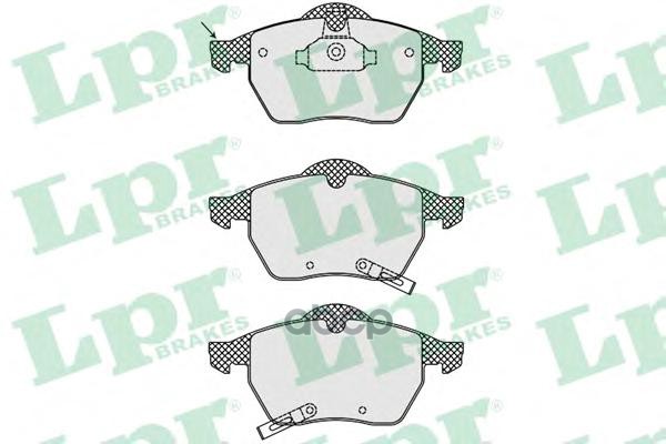 Колодки тормозные дисковые Lpr арт. 05P689