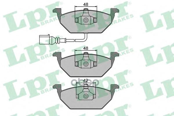 Комплект тормозных колодок 05P692 Lpr арт. 05P692
