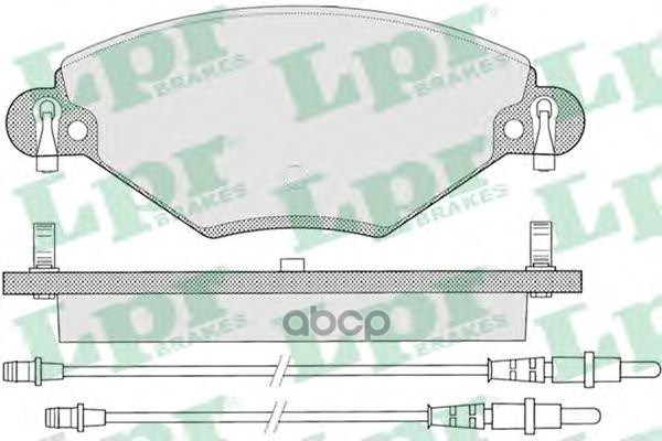 Комплект тормозных колодок 05P793 Lpr арт. 05P793