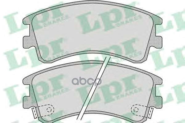 Колодки тормозные дисковые Lpr арт. 05P878