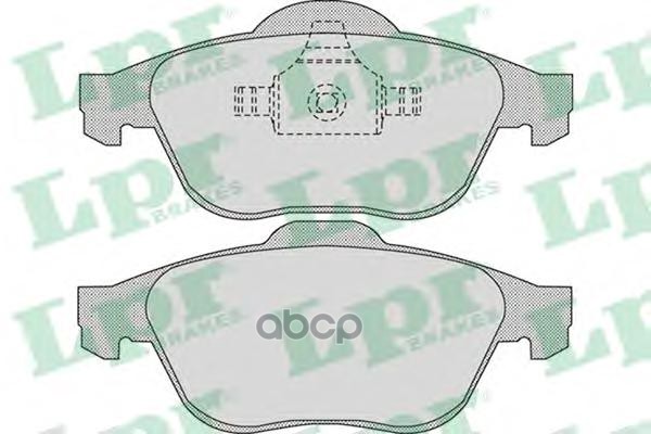 Комплект тормозных колодок 05P898 Lpr арт. 05P898
