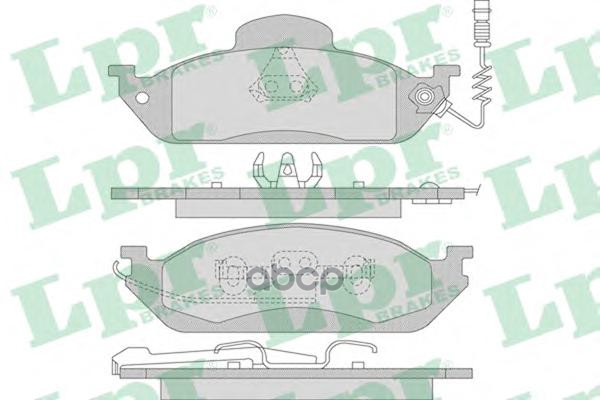 Комплект тормозных колодок 05P983 Lpr арт. 05P983