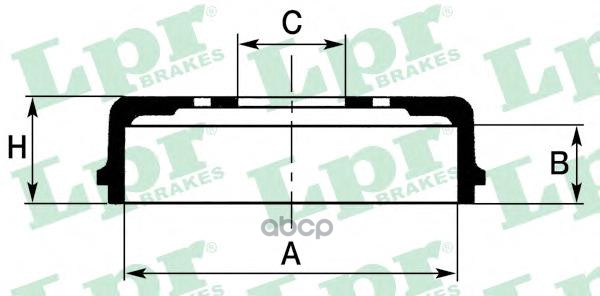 Барабан тормозной Lpr арт. 7D0500