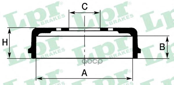 Барабан Тормозной Lpr арт. 7D0579