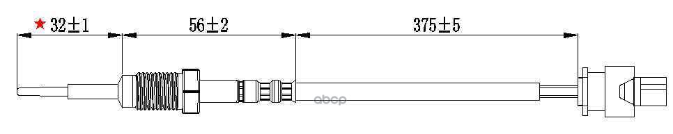 Датчик температуры выхлопных газов BMW 5 (E60 E61 F07 F10  F18 F11) BMW X3 (E83 F25) BMW 1 (E81 E82 MAGTECHNIC арт. mag0025og