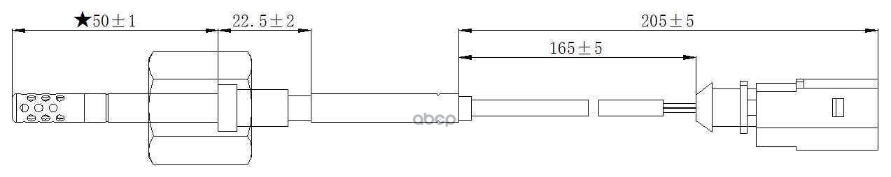 Датчик Температуры Выхлопных Газов Vw Crafter 30-35 2.5Tdi (2006>)30-50 2.5Tdi (2006>) MAGTECHNIC арт. mag0049og