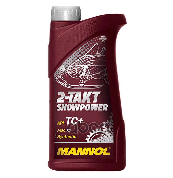 Масло моторное синтетическое для снегоходов 7201 2T Snowpower TC, FD 1л MANNOL арт. 1430