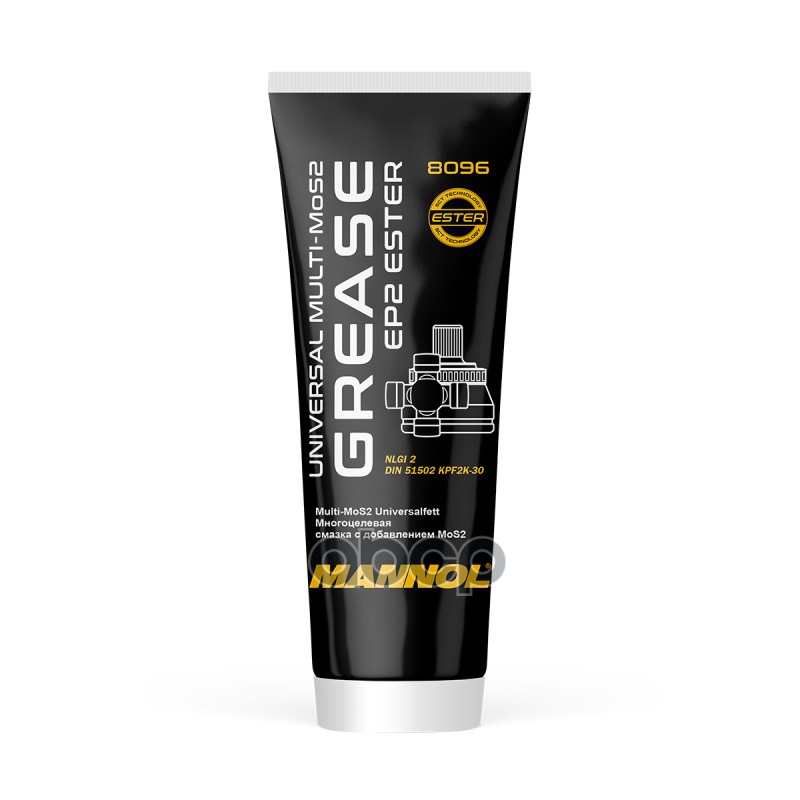 8096 Смазка универсальная противозадирная Universal Multi-MoS2 Grease EP-2 (230г) MANNOL арт. 2493