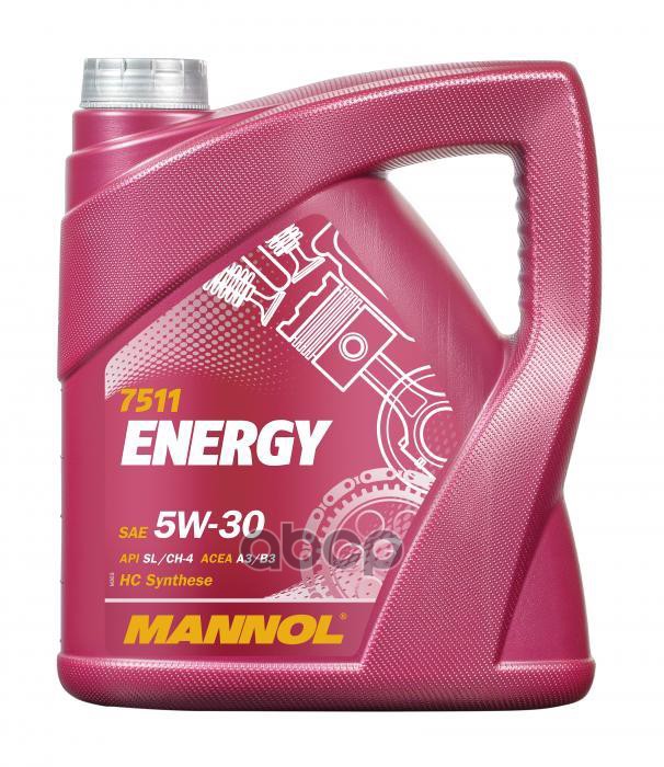 MANNOL Масло моторное MANNOL ENERGY 5W-30 синтетическое 4 л 7017