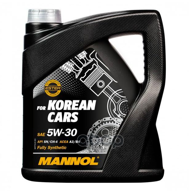 MANNOL Масло Моторное For Korean Cars 5W-30 4L