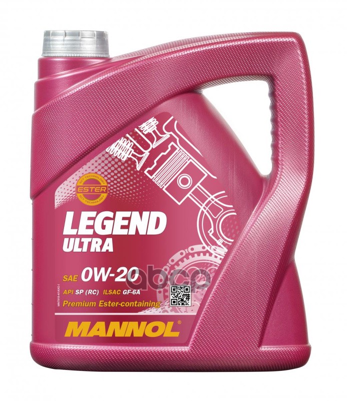 MANNOL Масло моторное LEGEND ULTRA 0W-20 4L
