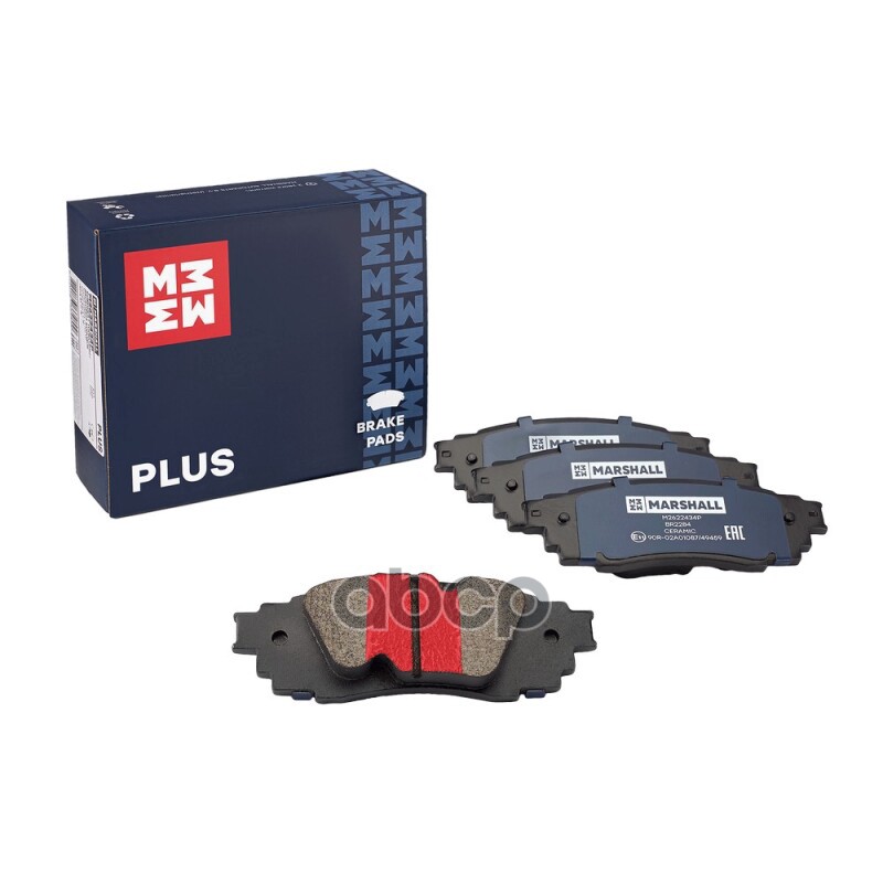 Торм. колодки дисковые задн. PLUS Toyota Camry 17-, RAV4 V 18-, Lexus ES VII 18-, RX IV 15-, UX 18- MARSHALL арт. M2622434P