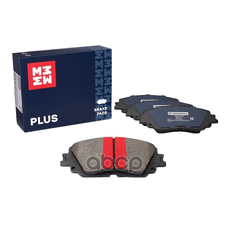 Торм. колодки дисковые передн. PLUS Toyota Camry (V70) 17-, RAV4 V 18-, Lexus ES VII 18-, UX 18- (M2 MARSHALL арт. M2622768P