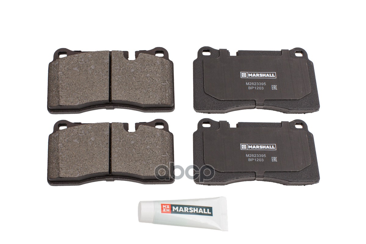 Торм. колодки диск. (комплект) передние LAND ROVER RANGE ROVER: III 01-, RANGE ROVER SPORT: I 05- (M MARSHALL арт. M2623395
