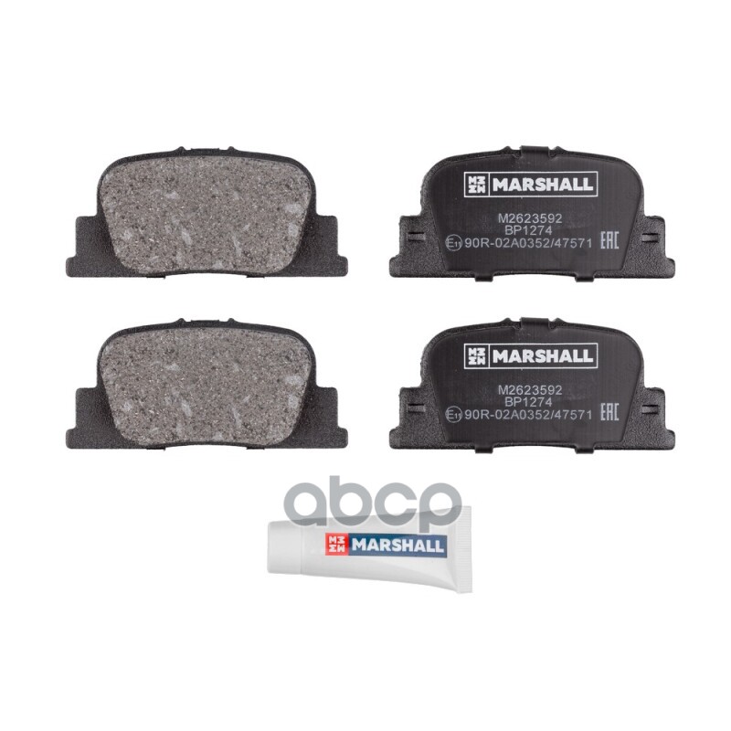 Торм. Колодки Дисковые Задн. Byd F3 06-, Lifan Solano 10-, Solano Ii 16-, Toyota Camry 01-, Prius 03 MARSHALL арт. M2623592