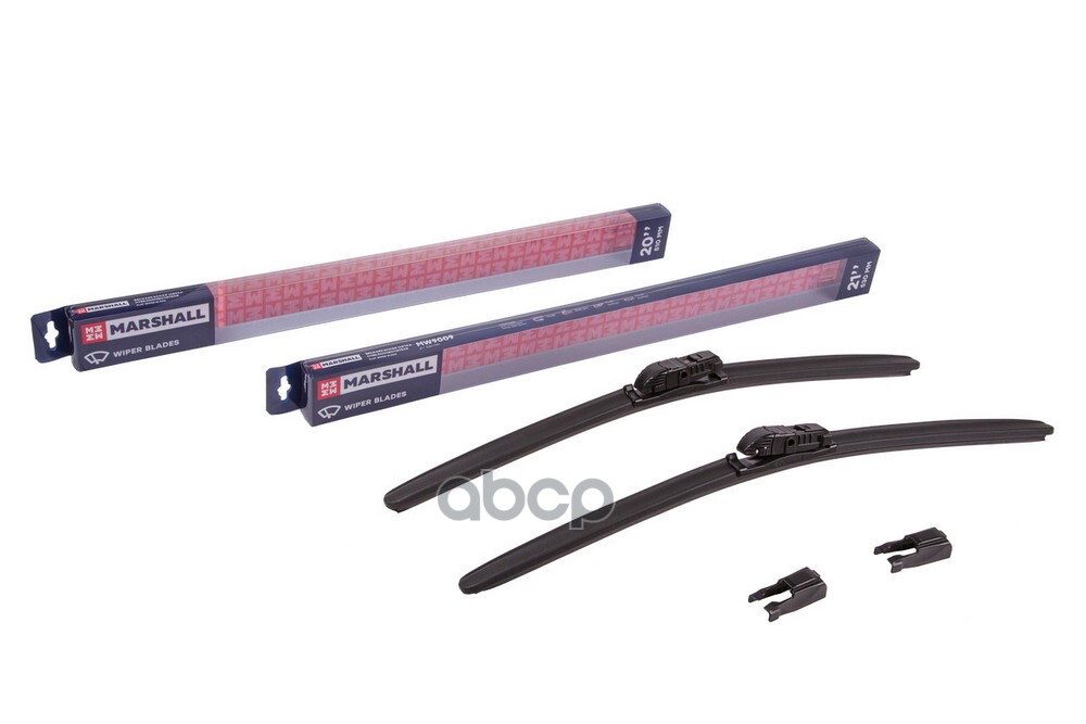 Щетки Стеклоочистителя Бескаркасные 530/510Мм Hook, Side Pin, Push/Pinch MARSHALL арт. MW6448