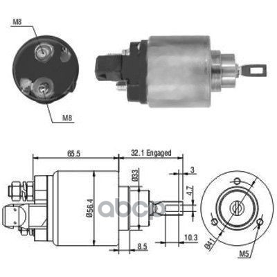 Реле втягивающее (OE) Audi A3 (8L1) 1.8 MEAT & DORIA арт. 46004