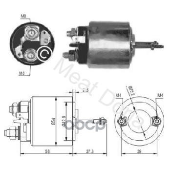 Реле Втягивающее Peugeot 505 2.5 T.d   Renault Espace Ii 2.1 Td MEAT & DORIA арт. 46009