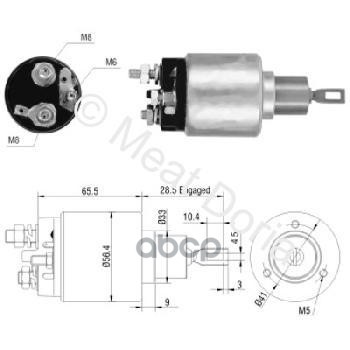 Реле Втягивающее Opel Astra F  Vectra A 2.0 MEAT & DORIA арт. 46031