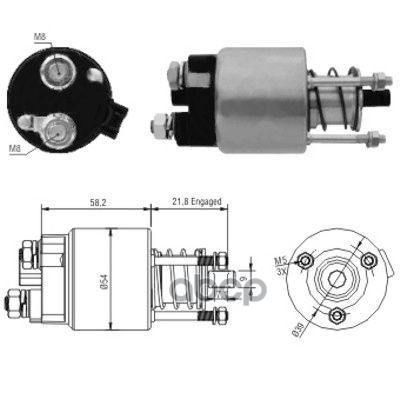Тяговое Реле, Стартер MEAT & DORIA арт. 46102