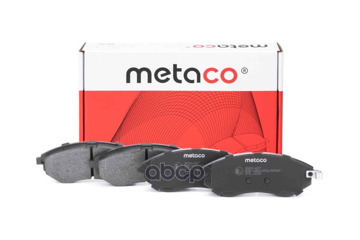 Колодки тормозные передние к-кт METACO арт. 3000-027