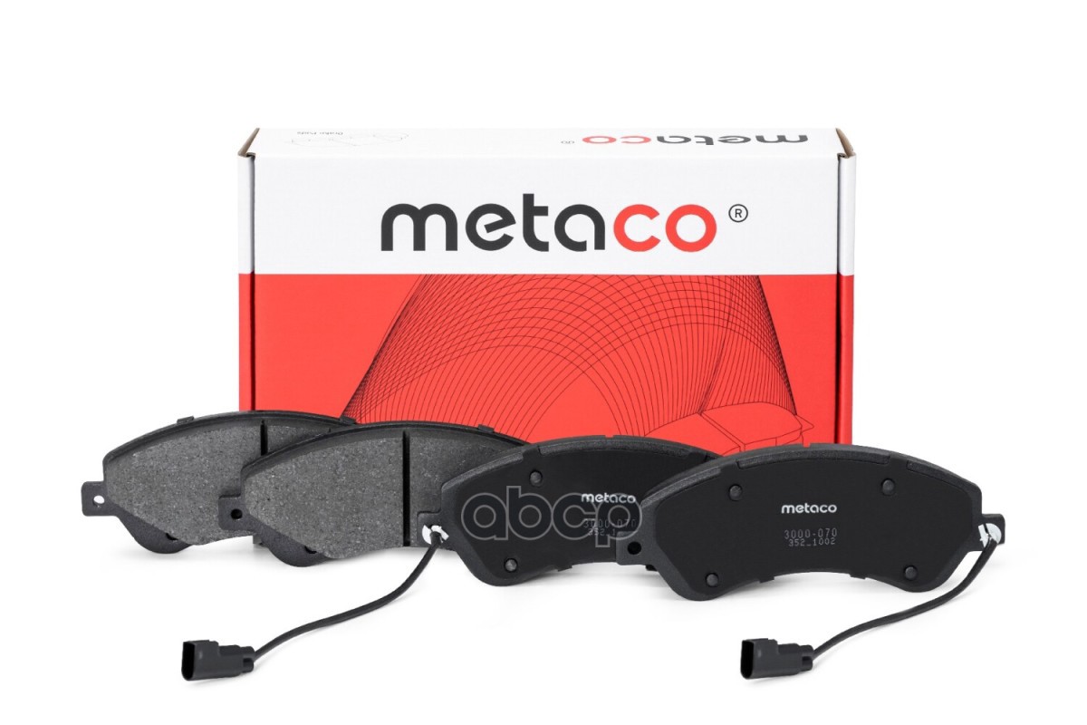 Колодки тормозные передние к-кт 3000070 METACO арт. 3000-070