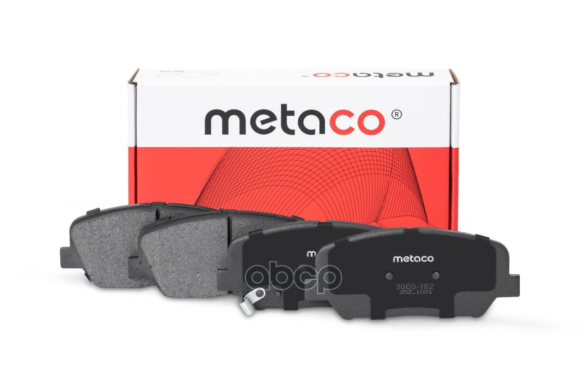 Колодки тормозные передние к-кт 3000182 METACO арт. 3000-182