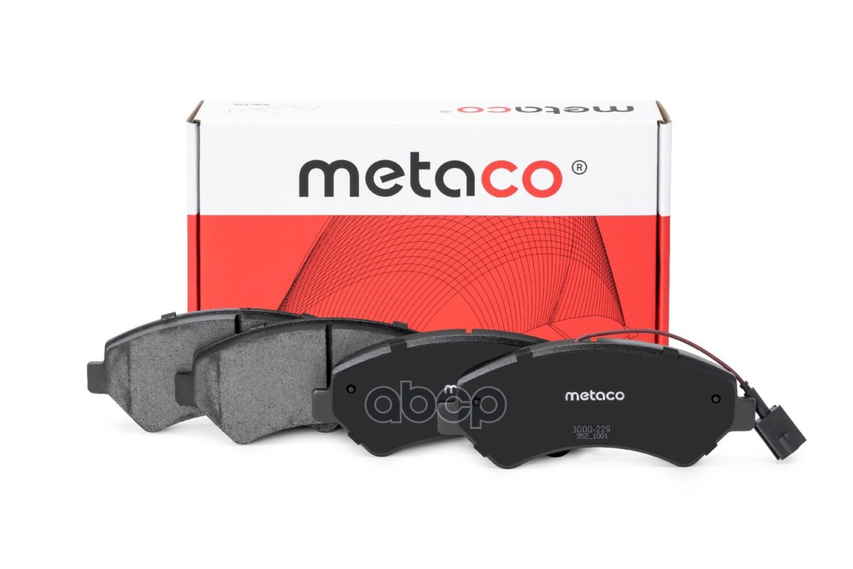 Колодки тормозные передние к-кт METACO арт. 3000-229