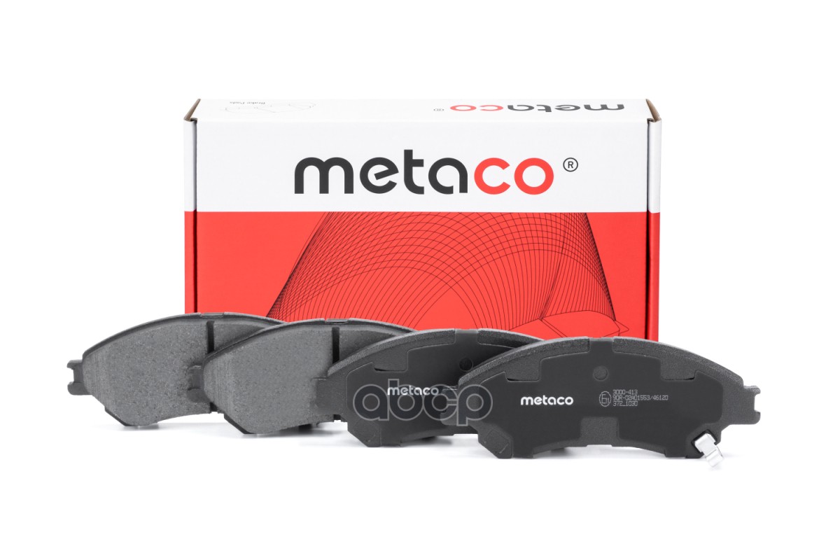 Колодки тормозные передние к-кт 3000413 METACO арт. 3000-413