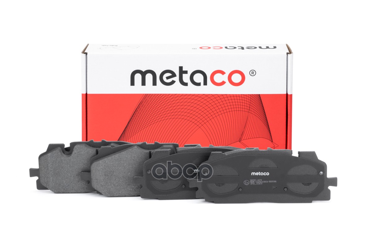 Колодки тормозные передние к-кт 3000-429 METACO арт. 3000-429