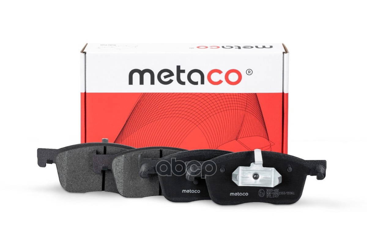 Колодки тормозные передние к-кт '3000-432 METACO арт. 3000-432